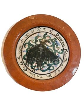 Autumn Clayworks Taos NM Studio Pottery Raven Plate